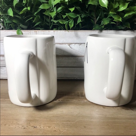 Rae Dunn PAPA BEAR MAMA BEAR Mug Set Large Letter - Picture 4 of 7